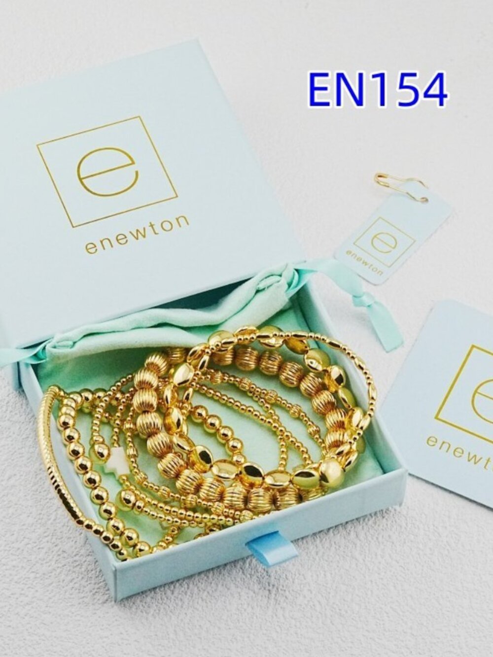 Enewton Gold Beaded Bracelet Set